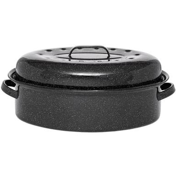 Cocotte ovale en acier émaillé, Roaster