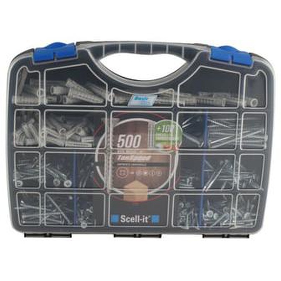 Coffre 500 vis TooSpeed avec 100 chevilles quadruple expansion