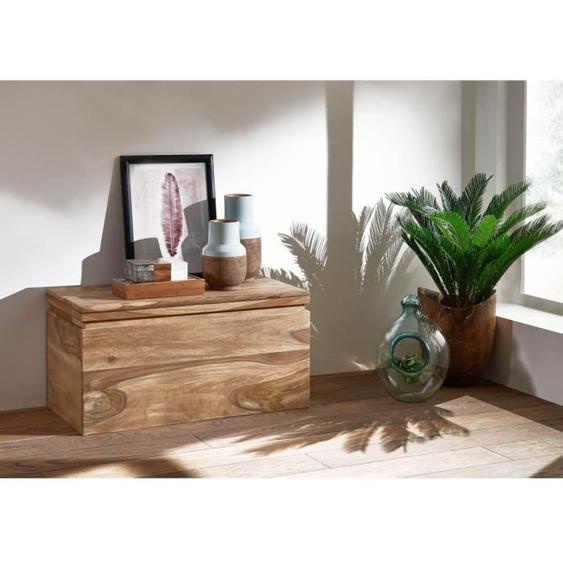 Coffre 80x40cm - Bois massif de palissandre teinté (Smoked cherry) - TORONTO #116