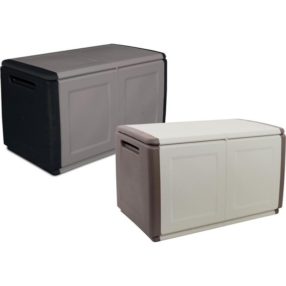 Coffre à coussins VDP Coffre de jardin Coffre à coussins Coffre de jardin polyvalent 130/230/330 litres, Couleur et Taille:ivoire L=230l