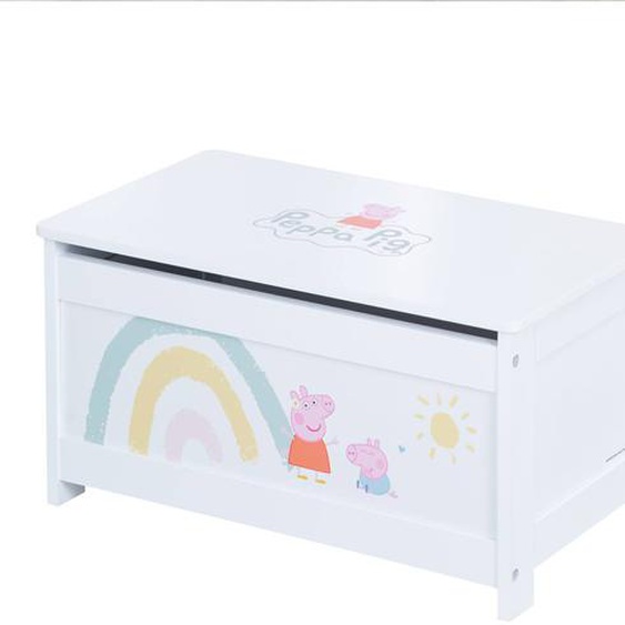 Coffre À Jouets À Fermeture Douce - Banc Avec Rangement Blanc - Peppa Pig