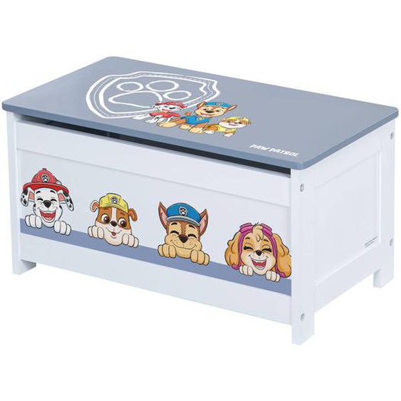 Coffre À Jouets À Fermeture Douce - Banc Avec Rangement Bleu Gris / Pat Patrouille