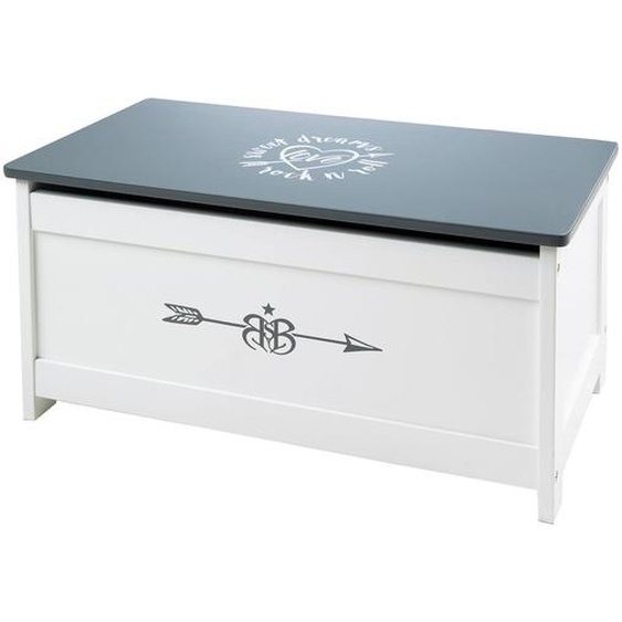Coffre À Jouets À Fermeture Douce - Banc Avec Rangement Gris Foncé / Rock Star Baby