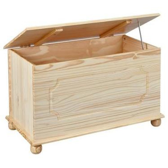 Coffre à Jouets En Bois Massif Allan 89cm Naturel - Paris Prix