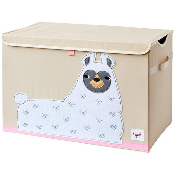 Coffre À Jouets Lama Blanc