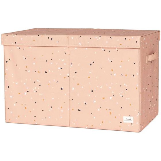 Coffre À Jouets Rose, Blanc, Noir
