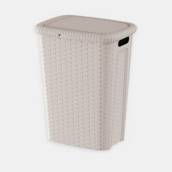 Coffre à linge beige - 53L