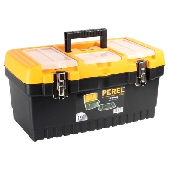 Coffre à Outils Avec Loquets Métalliques - 486 X 267 X 242 Mm - 31,4 L