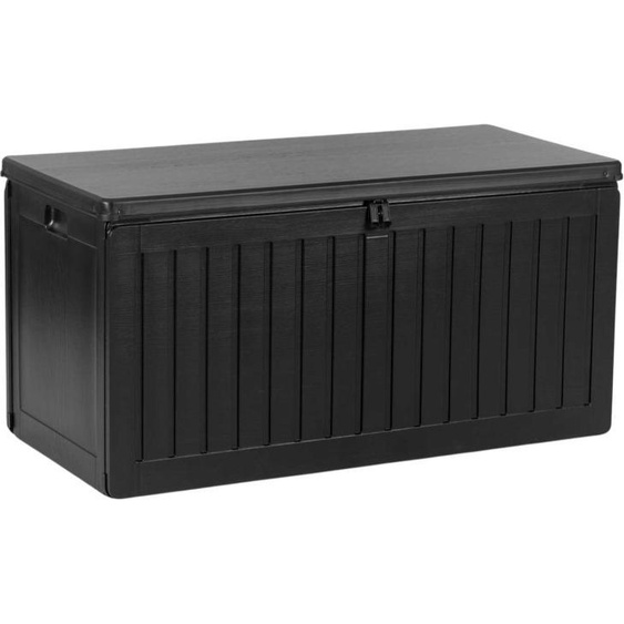 Coffre de jardin 109 x 51 x 55 cm 270 litres noir