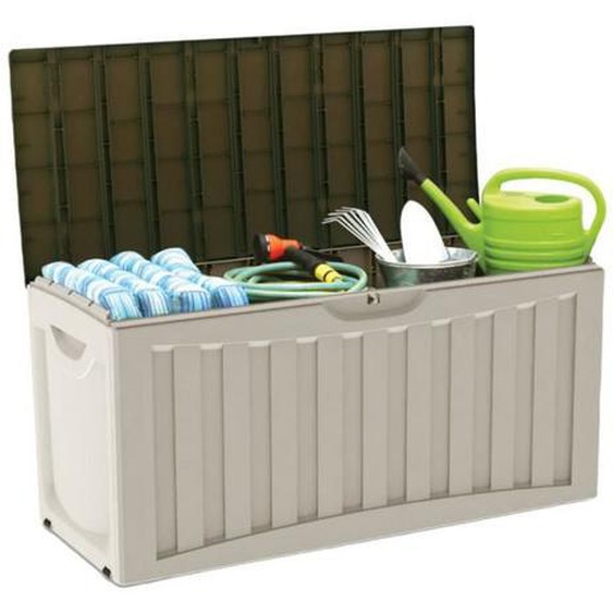 Coffre de jardin - 7HOUSE - Magnum - 340 Litres - Résine - Beige - Résistant aux intempéries