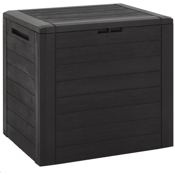 Boîte de stockage de jardin Marron 58,5x46x55 cm Polypropylène