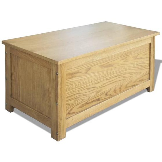 Coffre de rangement 90 x 45 x 45 cm Bois de chêne massif