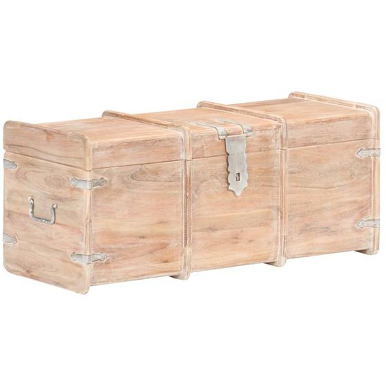 Coffre de rangement 90x40x40 cm bois dacacia solide