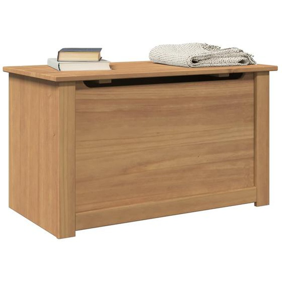 Coffre de rangement avec couvercle Panama bois massif de pin