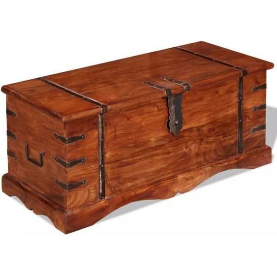 Coffre de rangement Banc de rangement 90 x 40 x 40 cm Malle de rangement Armoires et meubles de rangement Bois massif