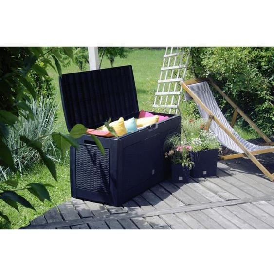 Coffre de rangement de jardin Matuba 310L anthracite MBM310 Prosperplast