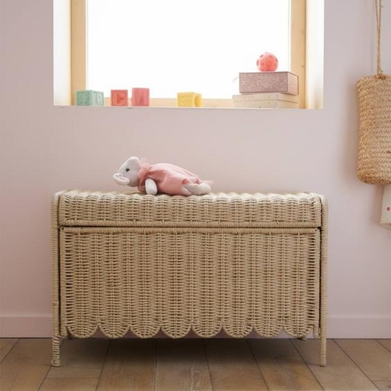 Coffre de rangement Feston pliable beige