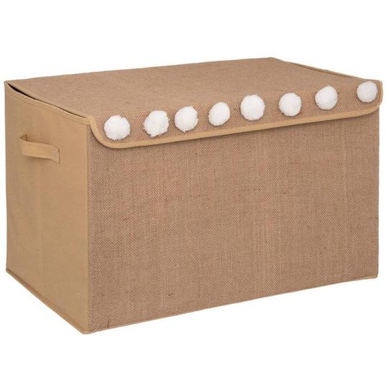 Coffre De Rangement Pliable En Jute - Yuki Marron