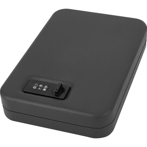 Coffre-fort pour pistolet, mot de passe de verrouillage de la vitesse, construction en acier, taille compacte, noir