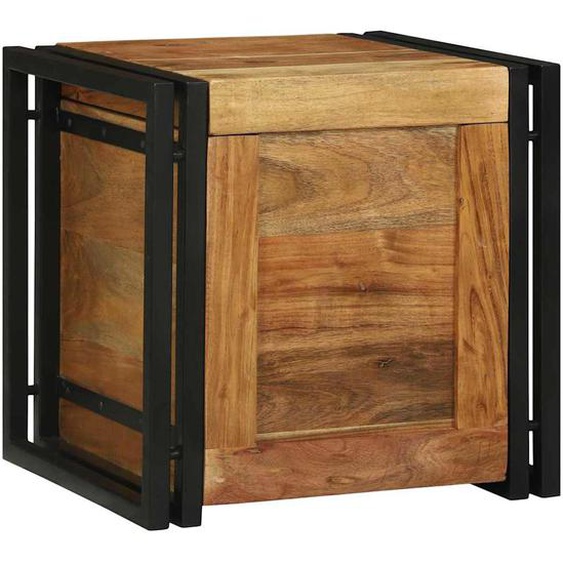 Boîte de rangement 40 x 40 x 40 cm Bois dAcacia Massif