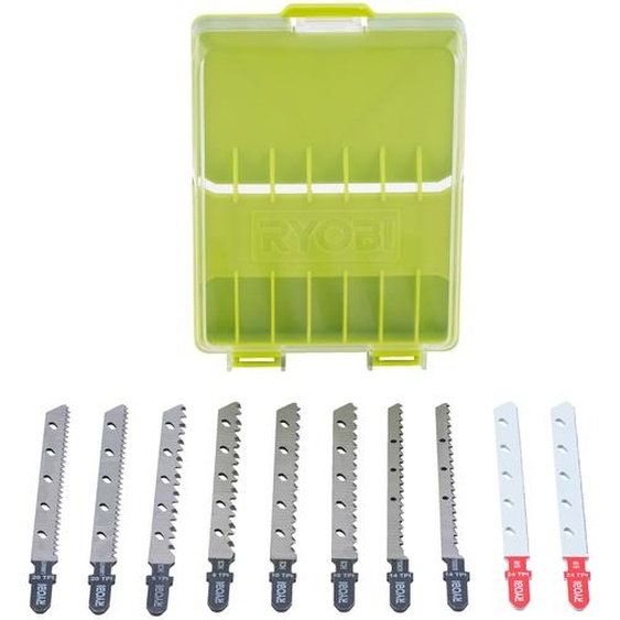 Coffret 10 lames baïonnettes scie sauteuse 102 mm