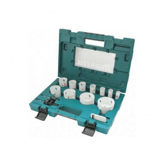 Coffret 11 scies cloches bi-metal plombier ø 19, 22, 25, 29, 35, 38, 44, 51, 57, 68, 75mm Makita D-63971