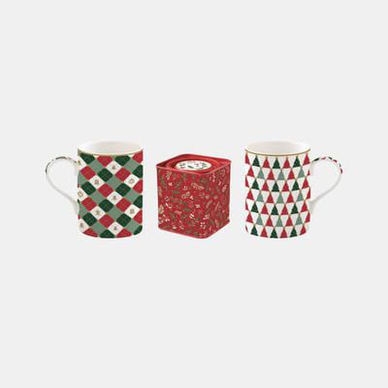 Coffret 2 mugs + boîte à thé