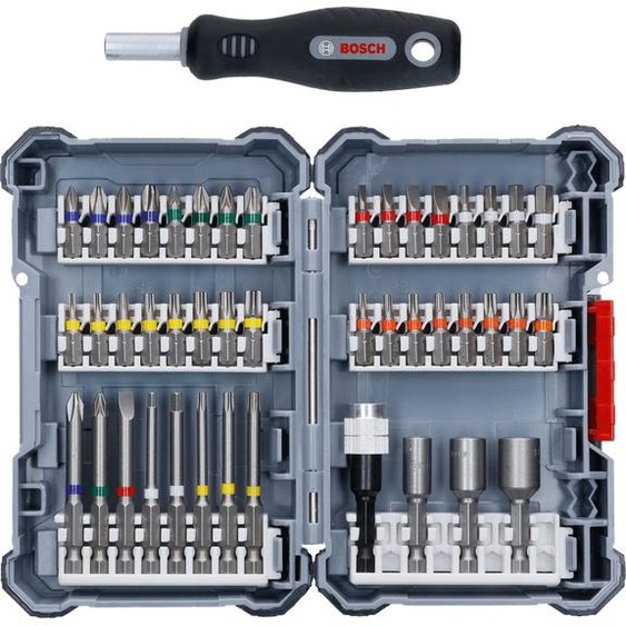 Coffret 44 embouts extra hard + tournevis manuel - BOSCH - 2607017692