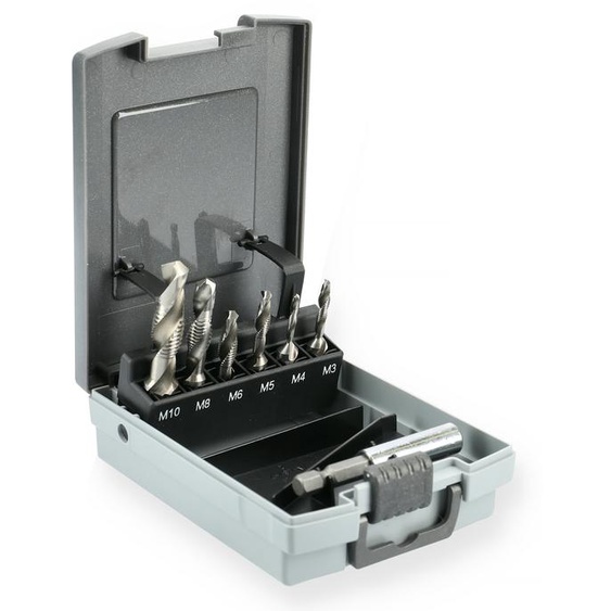 Coffret de 6 forets taraudeurs et porte embout universel - HANGER - 155898