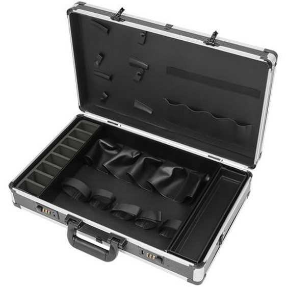 Coffret à outils de coiffure en aluminium Lame tondeuse Clipper Box Coffret à outils pour tondeuse de barbier