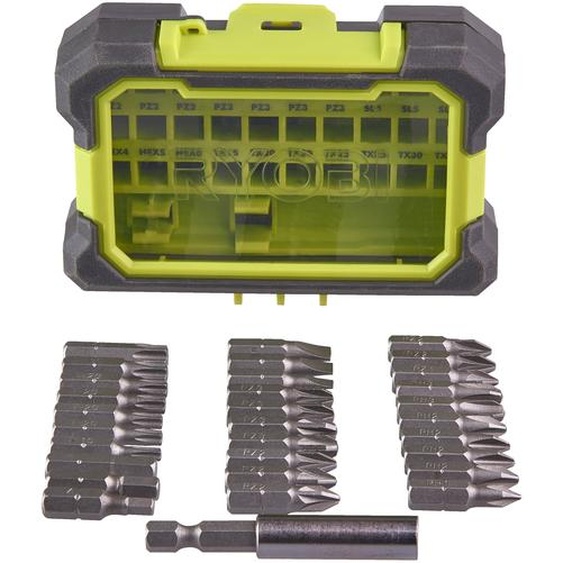 Coffret antichocs 31 accessoires de vissage mixtes