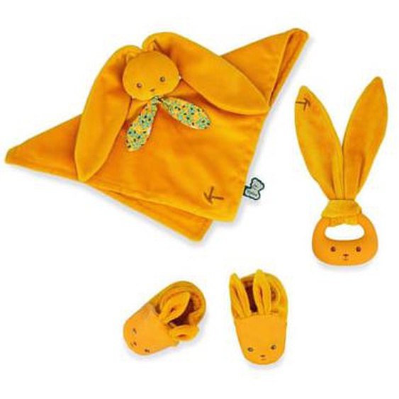 coffret cadeau naissance Lapinou Ocre