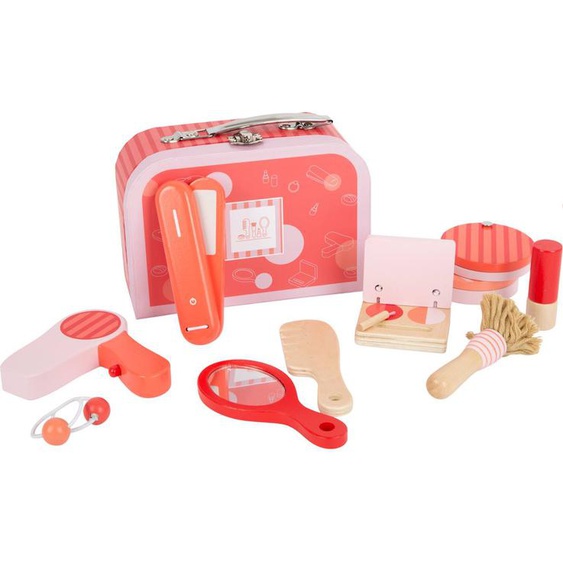 Coffret Cosmétique Et Coiffure Rétro Rouge