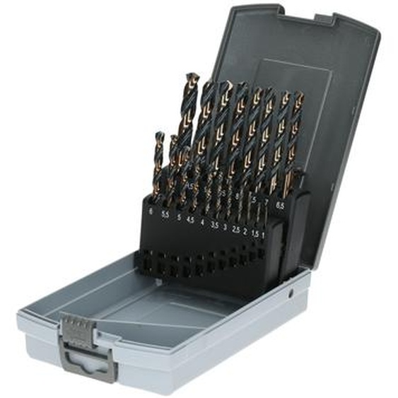 Coffret de 19 forets HSS taillés meulés - Hanger - 155192