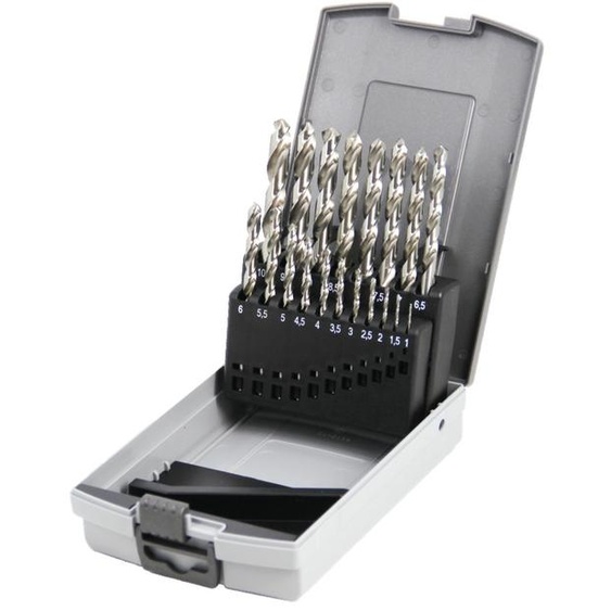 Coffret de 19 forets métaux HSS taillés meulés - HANGER - 155190