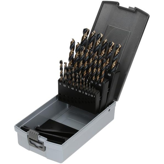 Coffret de 25 forets HSS taillés meulés M2 135° - HANGER - 155193