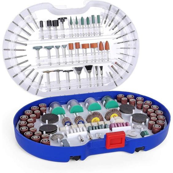 Coffret de 276 Accessoires dOutils Rotatifs Universels pour Polissage Perçage Meulage Sculpture Coupe Faciles - Workpro