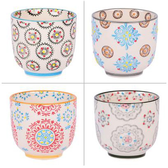 Coffret de 4 gobelets à thé Bohème  cl