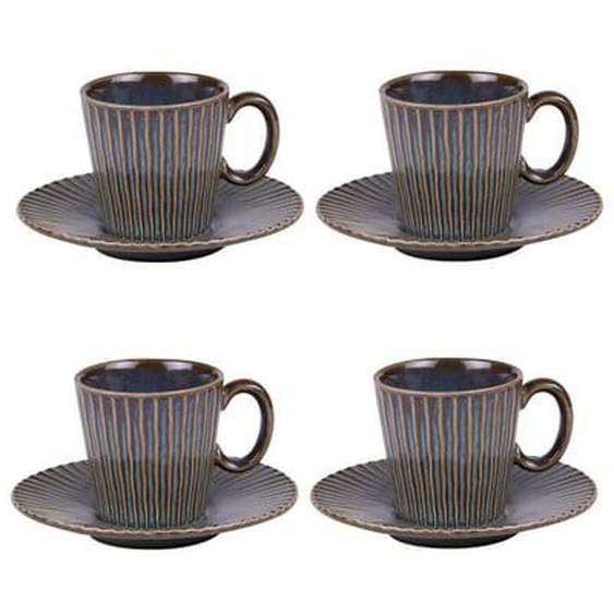 Coffret de 4 tasses à café avec sous tassesiv   cl