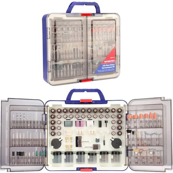 Coffret de 476 Accessoires dOutils Rotatifs Universels, Kit dAccessoires dOutils Rotatifs Multifonctions pour Coupe, Gravure, Meulage, Polissage,