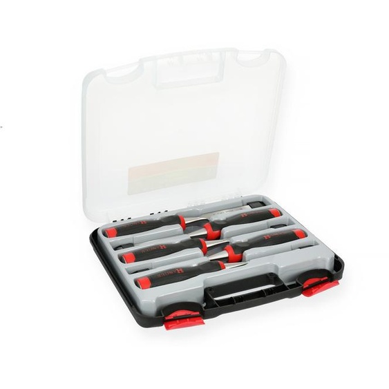 Coffret de 5 ciseaux à bois SPRO à frapper 6 - 10 - 15 - 20 - 25 mm HANGER 110491