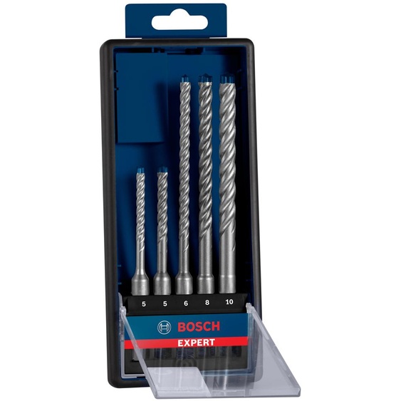 Coffret de 5 forets pour perforateur SDS Plus 7X 5-6-6-8-10mm - BOSCH EXPERT - 2608900197