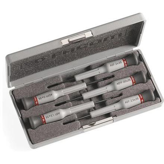 Coffret de 5 tournevis MICROTECH mixte Fente/Phillips - FACOM - AEF.J1