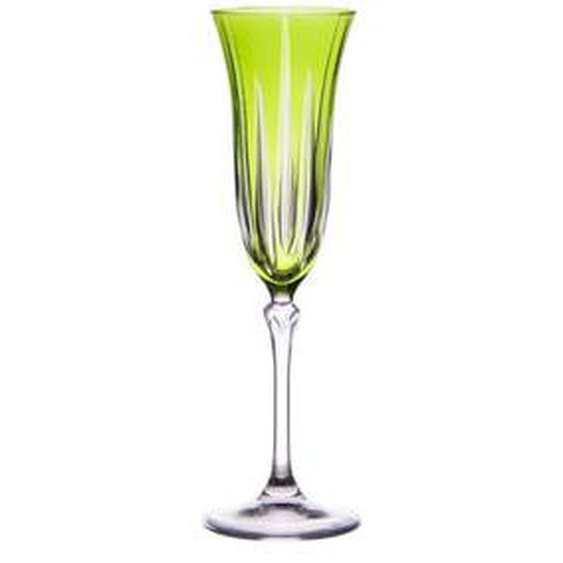 Coffret de 6 flûtes Divina vert  cl
