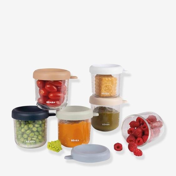 Coffret de 6 portions verre 250 ml lot beige