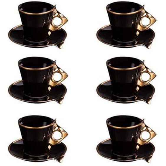Coffret de 6 tasses à café avec sous tassesibra