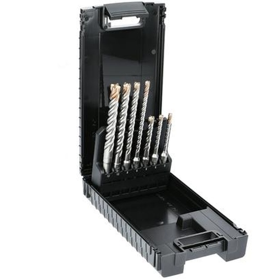 Coffret de 7 forets à béton THOR SDS Plus à 4 taillants - HANGER - 155764