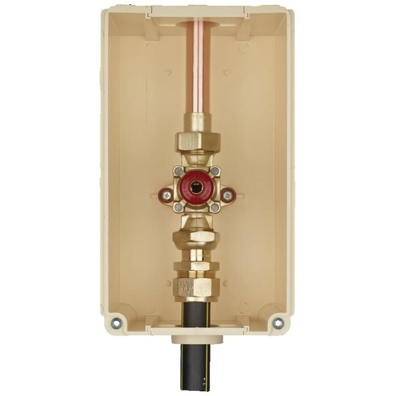 Coffret de coupure gaz cuivre avec robinet poussoir Banides - 701546