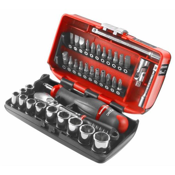 Coffret douilles 1/4 6 pans métriques 5,5 à 14mm - FACOM - RL.NANO1PB