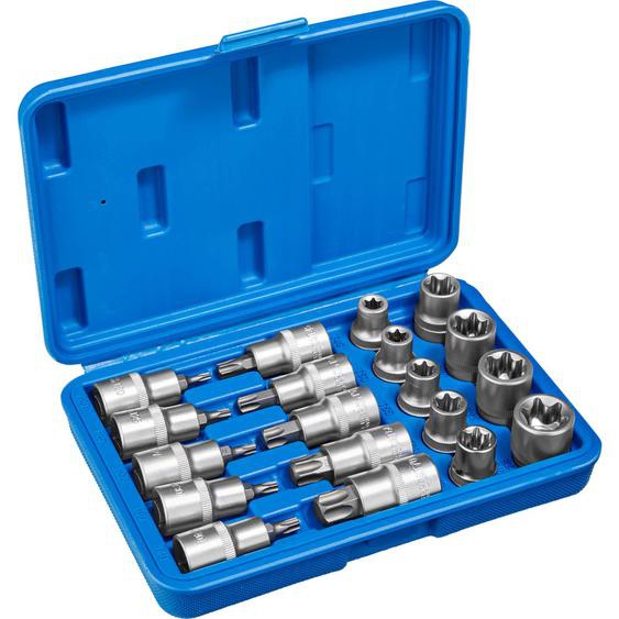 Coffret Douilles Embouts Torx 19 Pièces - bleu